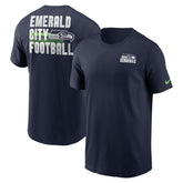 Seattle Seahawks Blitz Essential T-Shirt College Navy