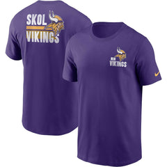Minnesota Vikings Blitz Essential T-Shirt Purple