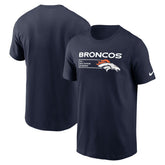 Denver Broncos Division Essential T-Shirt Navy