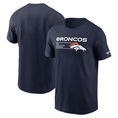 Denver Broncos Division Essential T-Shirt Navy
