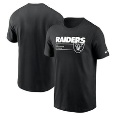 Las Vegas Raiders Division Essential T-Shirt Black