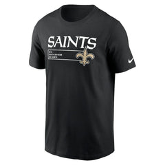 New Orleans Saints Division Essential T-Shirt Black
