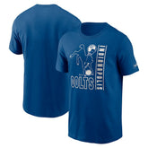 Indianapolis Colts Lockup Essential T-Shirt Royal