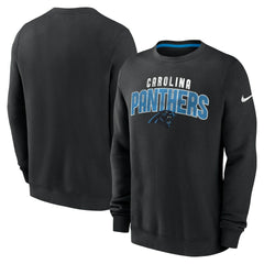 Carolina Panthers Rewind Club Pullover Sweatshirt Black