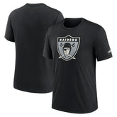 Las Vegas Raiders Rewind Logo Tri-Blend T-Shirt Black