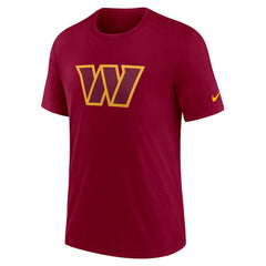 Washington Commanders Rewind Logo Tri-Blend T-Shirt Burgundy