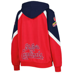 St. Louis Cardinals Starter Women's Hail Mary Full-Zip Hoodie - Red/Navy Hoodies