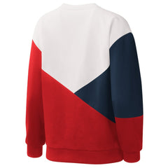Boston Red Sox Starter Women's Shutout Pullover Sweatshirt - White/Red Pullover