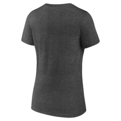 Utah Jazz Women's Logo V-Neck T-Shirt Charcoal