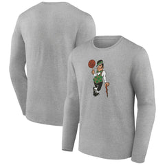 Boston Celtics Alternate Logo Long Sleeve T-Shirt Gray