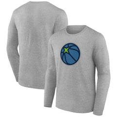 Minnesota Timberwolves Alternate Logo Long Sleeve T-Shirt Gray