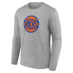New York Knicks Alternate Logo Long Sleeve T-Shirt Gray