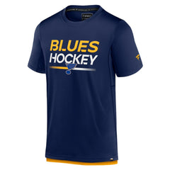 NHL St. Louis Blues Fanatics Authentic Pro Tech T-Shirt - Navy