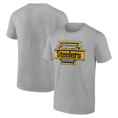 Pittsburgh Steelers Hometown Collection Hot Route T-Shirt Heather Gray