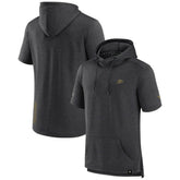 NHL Anaheim Ducks Fanatics Authentic Pro Short Sleeve Pullover Hoodie - Heather Charcoal