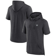 NHL Pittsburgh Penguins Fanatics Authentic Pro Short Sleeve Pullover Hoodie - Heather Charcoal