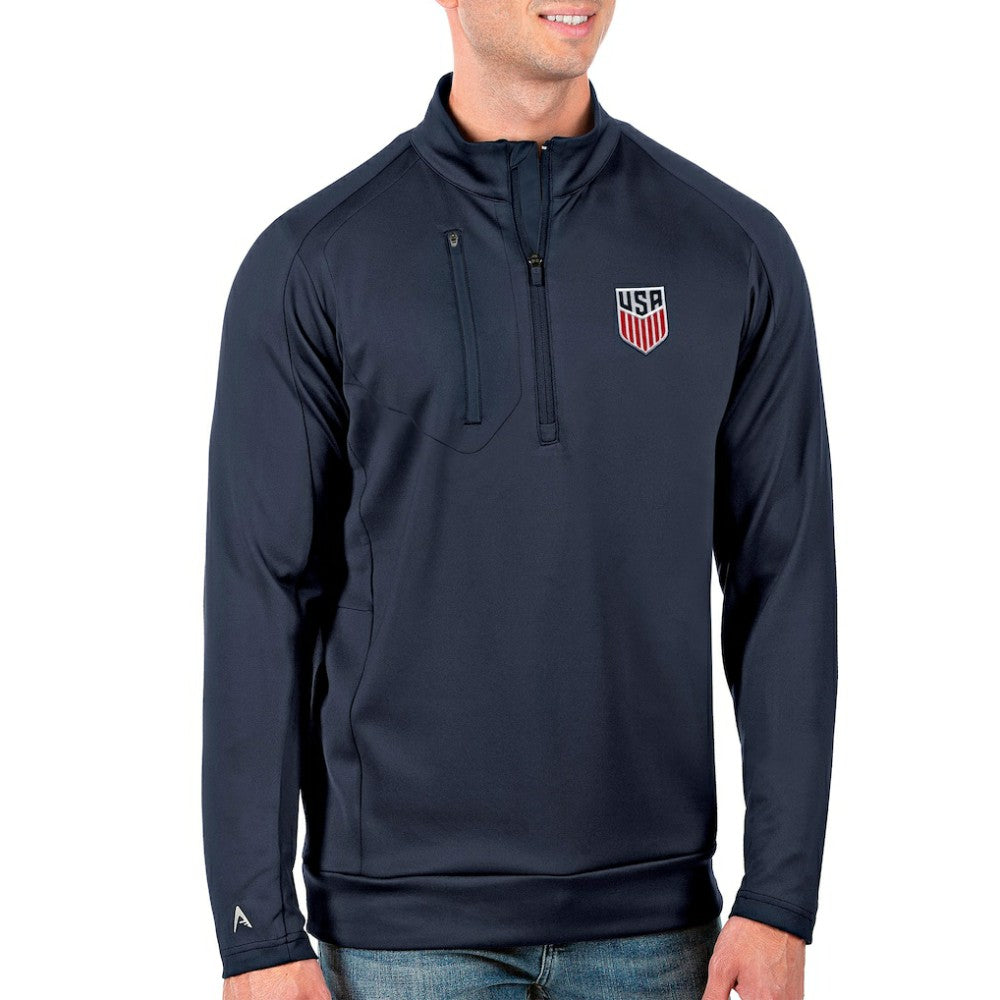 USMNT Antigua Generation Quarter-Zip Top Navy shop