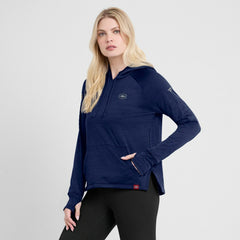 NHL Montreal Canadiens Fanatics Women's Authentic Pro Pullover Hoodie - Heather Navy