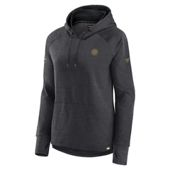NHL Boston Bruins Fanatics Women's Authentic Pro Pullover Hoodie - Heather Charcoal