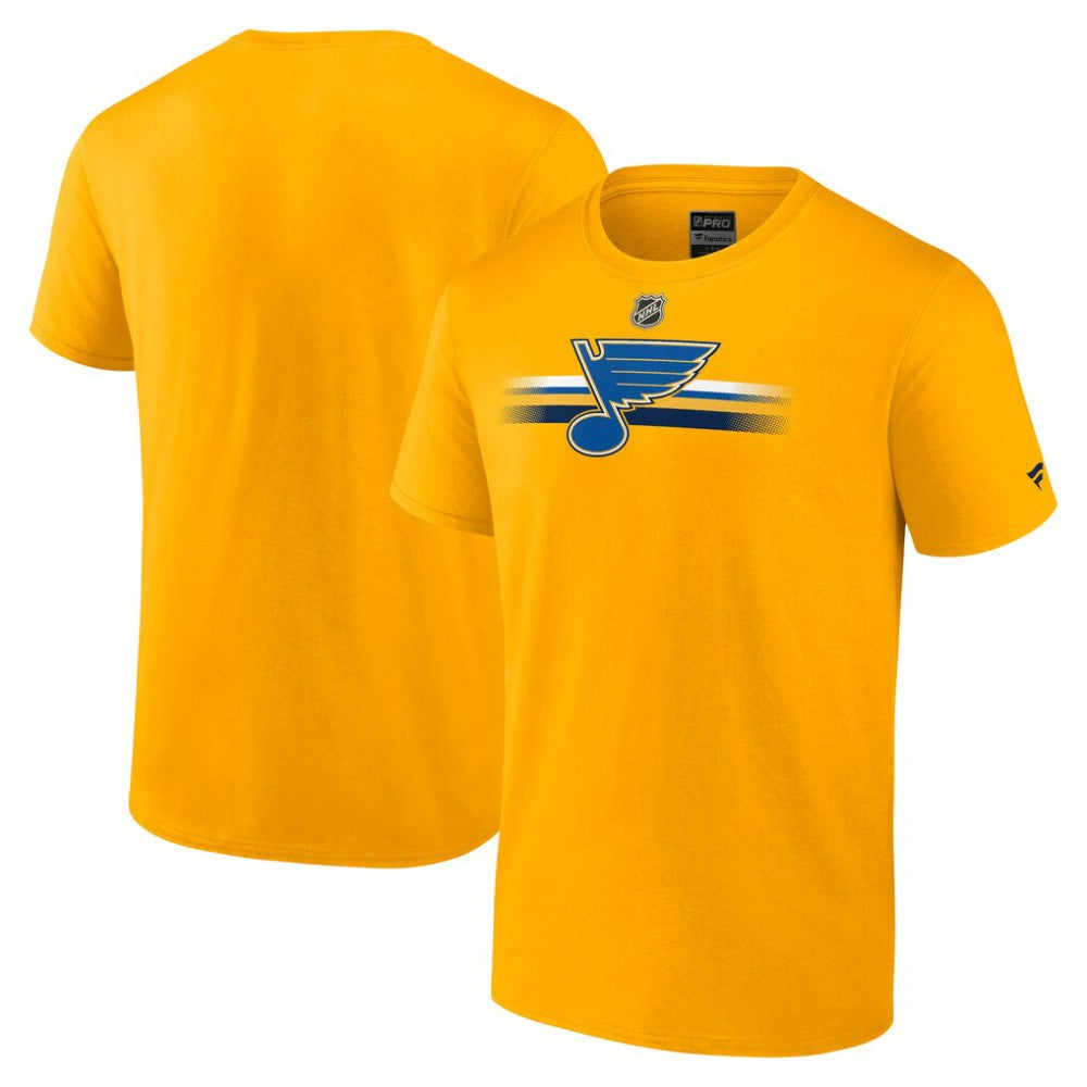 NHL St. Louis Blues Fanatics Authentic Pro Secondary T-Shirt - Gold