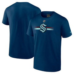 NHL Seattle Kraken Fanatics Authentic Pro Secondary Logo T-Shirt - Deep Sea Blue