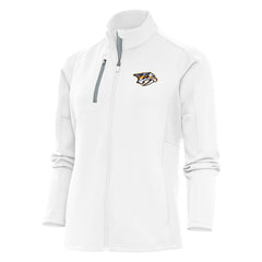 NHL Nashville Predators Antigua Women's Team Logo Generation Full-Zip Jacket - White