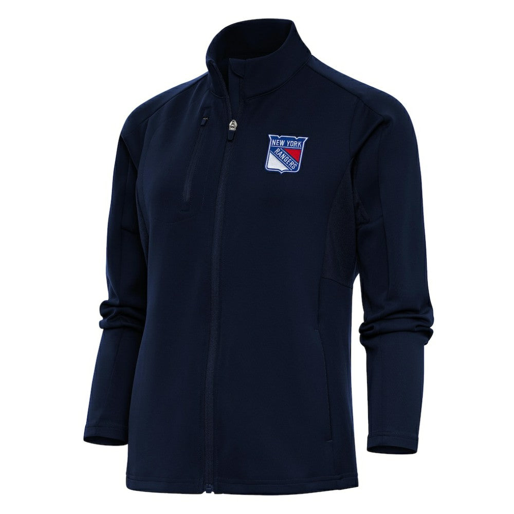 NHL New York Rangers Antigua Women's Team Logo Generation Full-Zip Jacket - Navy