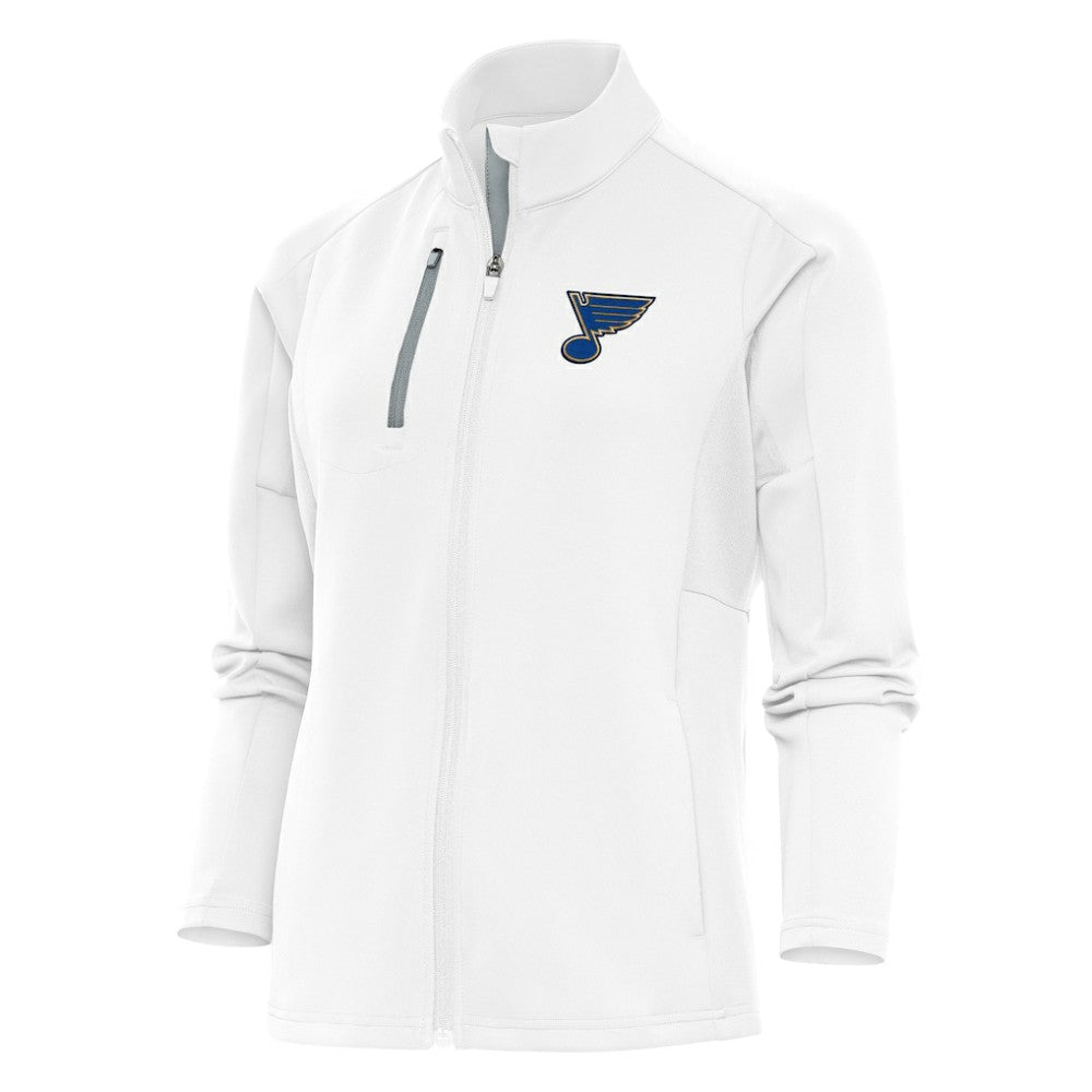 NHL St. Louis Blues Antigua Women's Team Logo Generation Full-Zip Jacket - White