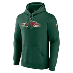 NHL Minnesota Wild Fanatics Authentic Pro Secondary Pullover Hoodie - Green
