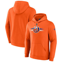 NHL New York Islanders Fanatics Authentic Pro Secondary Pullover Hoodie - Orange