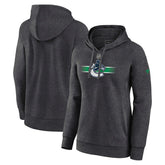 NHL Vancouver Canucks Fanatics Women's Authentic Pro Core Secondary Fleece Pullover Hoodie - Heather Charcoal