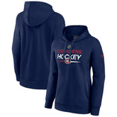 NHL Montreal Canadiens Fanatics Women's Authentic Pro Pullover Hoodie - Navy