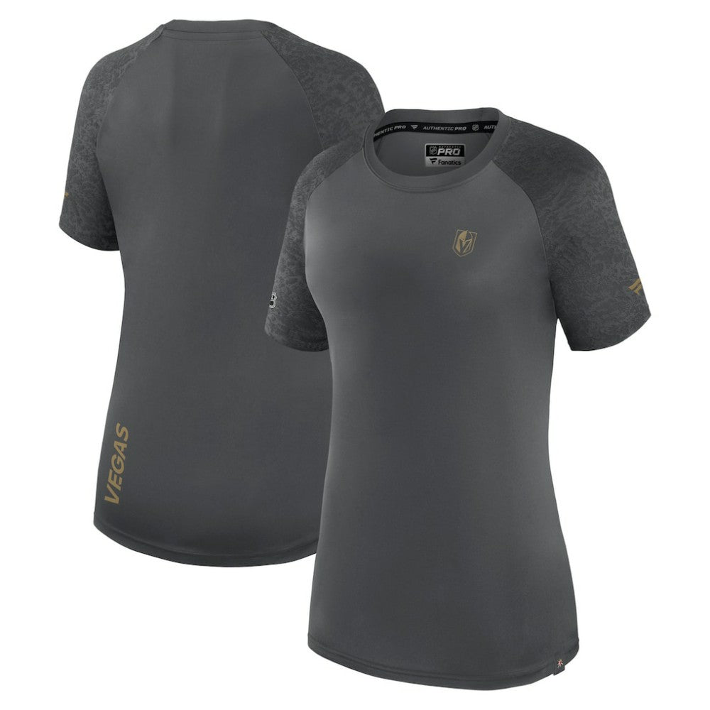 NHL Vegas Golden Knights Fanatics Women's Authentic Pro Tech T-Shirt - Gray