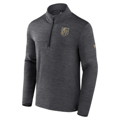 NHL Vegas Golden Knights Fanatics Authentic Pro Quarter-Zip Pullover Top - Heather Charcoal