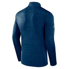 NHL Seattle Kraken Fanatics Authentic Pro Quarter-Zip Pullover Top - Deep Sea Blue