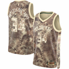 Giannis Antetokounmpo Milwaukee Bucks Unisex Select Series Swingman Jersey Brown