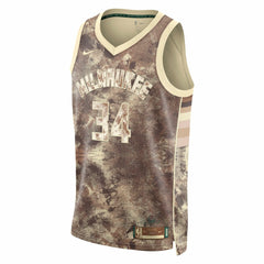NBA Giannis Antetokounmpo Milwaukee Bucks Unisex Select Series Swingman Jersey - Brown