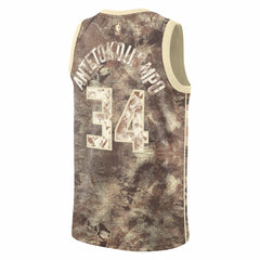 NBA Giannis Antetokounmpo Milwaukee Bucks Unisex Select Series Swingman Jersey - Brown