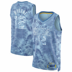 NBA Ja Morant Memphis Grizzlies Jordan Brand Select Series Swingman Jersey - Light Blue for sale