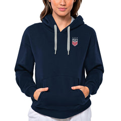 USWNT Antigua Women's Victory Pullover Hoodie Navy