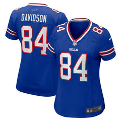 NFL Zach Davidson Buffalo Bills Women's Game Player Jersey - Royal