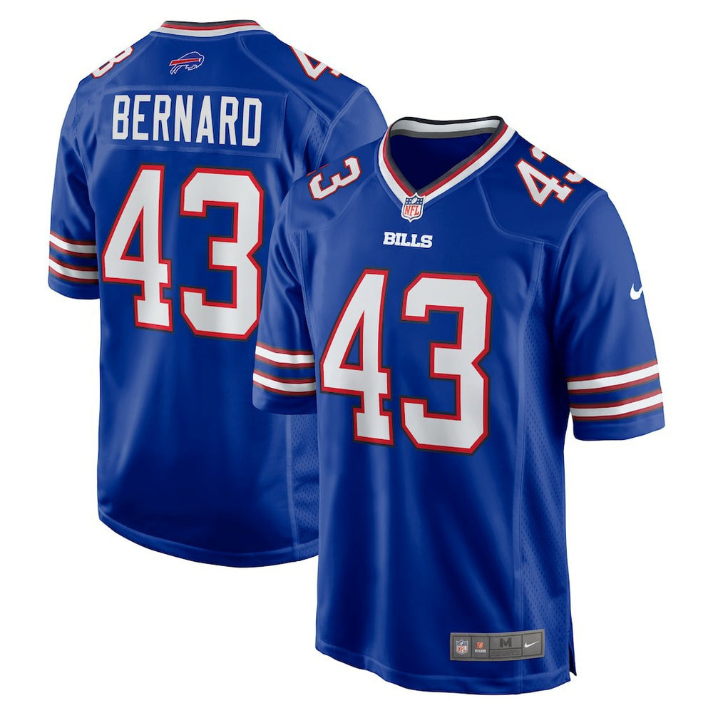 NFL Terrel Bernard Buffalo Bills Game Player Jersey - Royal