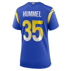 NFL Jake Hummel Los Angeles Rams Women's Game Player Jersey - Royal