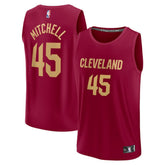 NBA Donovan Mitchell Cleveland Cavaliers Fast Break Replica Jersey sale - Icon Editi- Wine