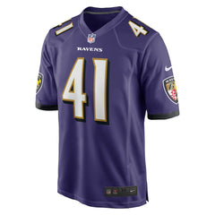 NFL Daryl Worley Baltimore Ravens Game Player Jersey - Purple