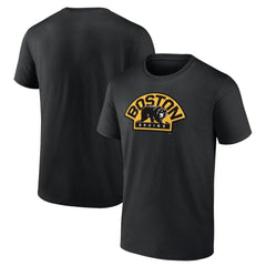 NHL Boston Bruins Shoulder Patch Logo T-Shirt - Black