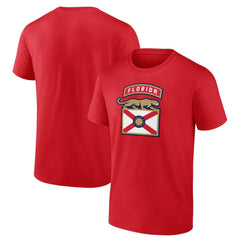 NHL Florida Panthers Shoulder Patch Logo T-Shirt - Red