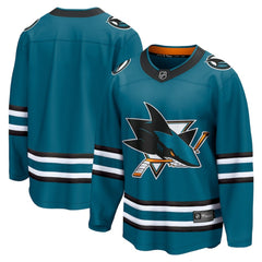 NHL San Jose Sharks Fanatics Home Breakaway Jersey - Teal