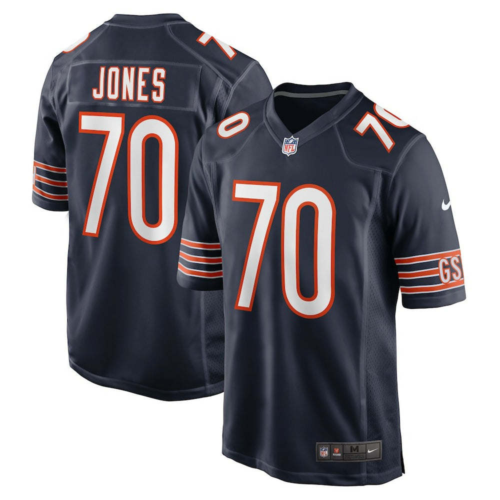 NFL Braxton Jones Chicago Bears Game Player Jersey - Navy