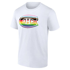 NHL Montreal Canadiens Team Pride Logo T-Shirt - White